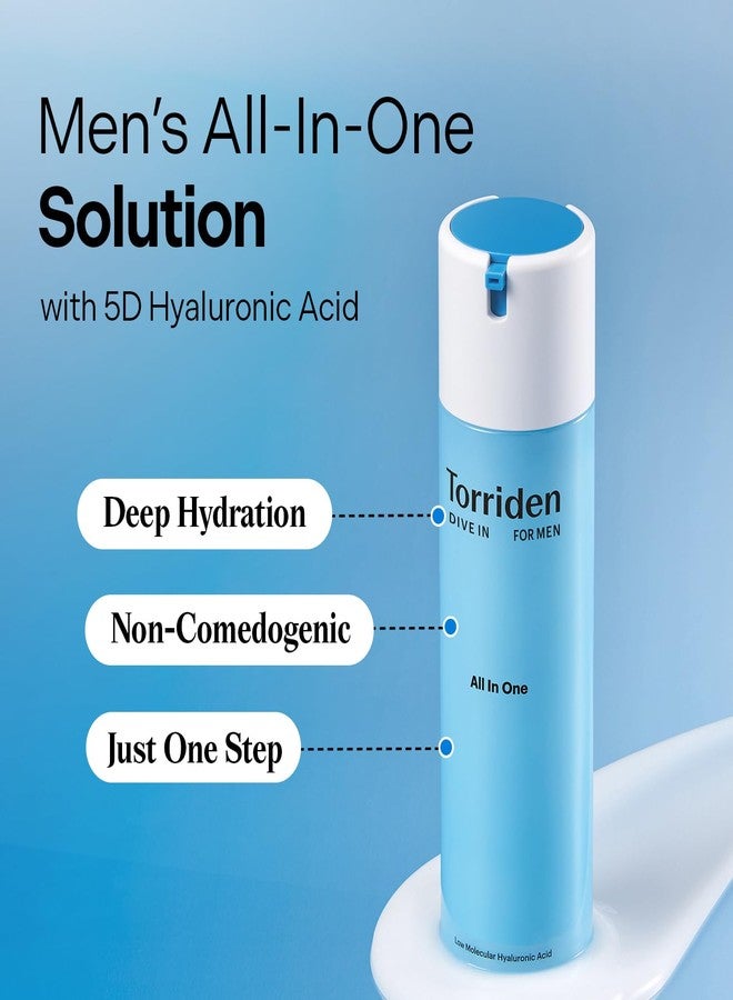 Torriden DIVE IN FOR MEN All In One 200ml (7.05 fl. oz) | All-In-One for Inner Moisturizing and Sebum Care | Hyaluronic Acid, Panthenol, Allantoin - Image 3